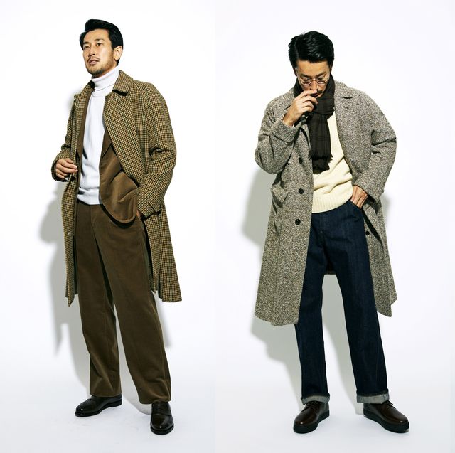 Clothing, Overcoat, Outerwear, Standing, Fashion, Suit, Coat, Trench coat, Uniform, Fashion design, 