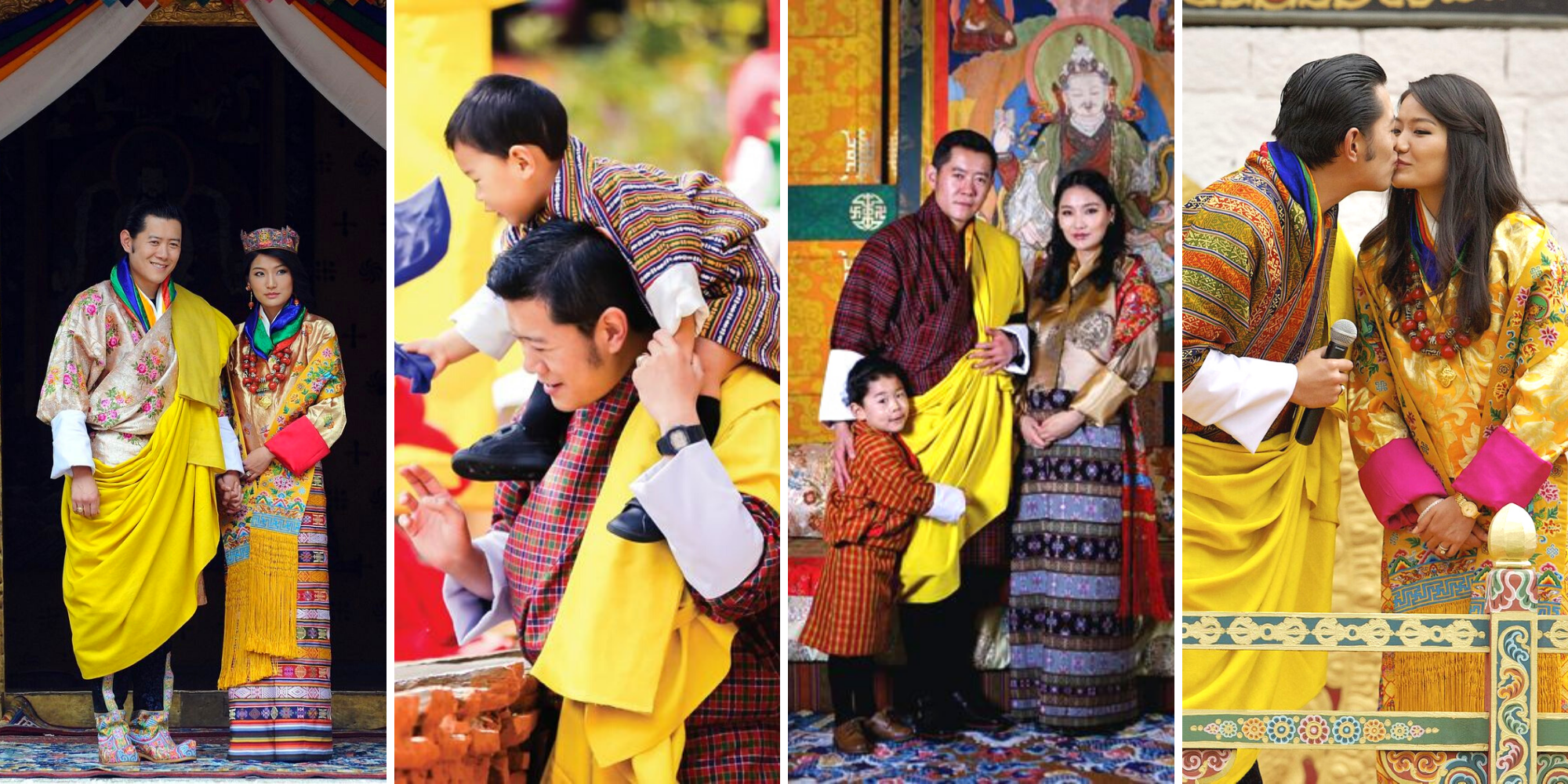 幸せのおすそ分け ブータン国王 一家のファミリーフォト集