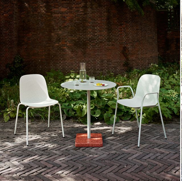 Backyard, Table, Chair, Folding chair, Yard, Tree, Furniture, Patio, Garden, Plant, 
