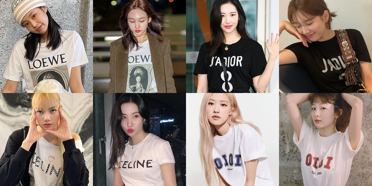 韓国アイドルの愛用tシャツ 人気かぶりブランドを徹底調査 Blackpinkやtwiceなど お揃い したくなるtシャツコーデ集