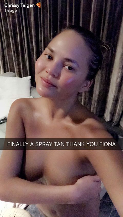 Topless snap chat