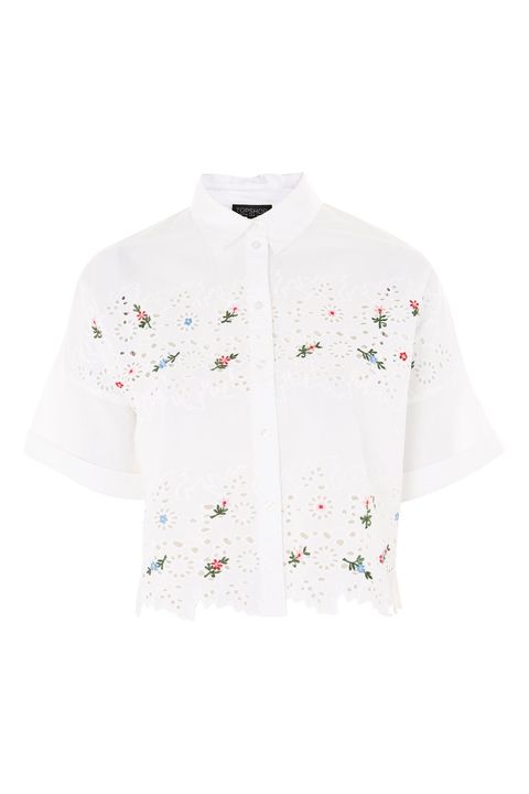 Topshop embroidered shirt