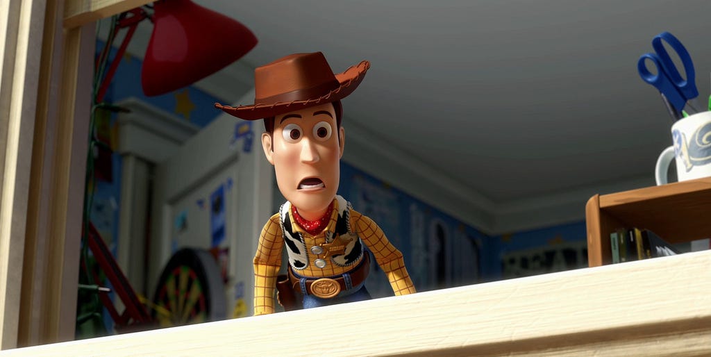 Sheriff Woody (Tom Hanks) in "Toy Story 3"