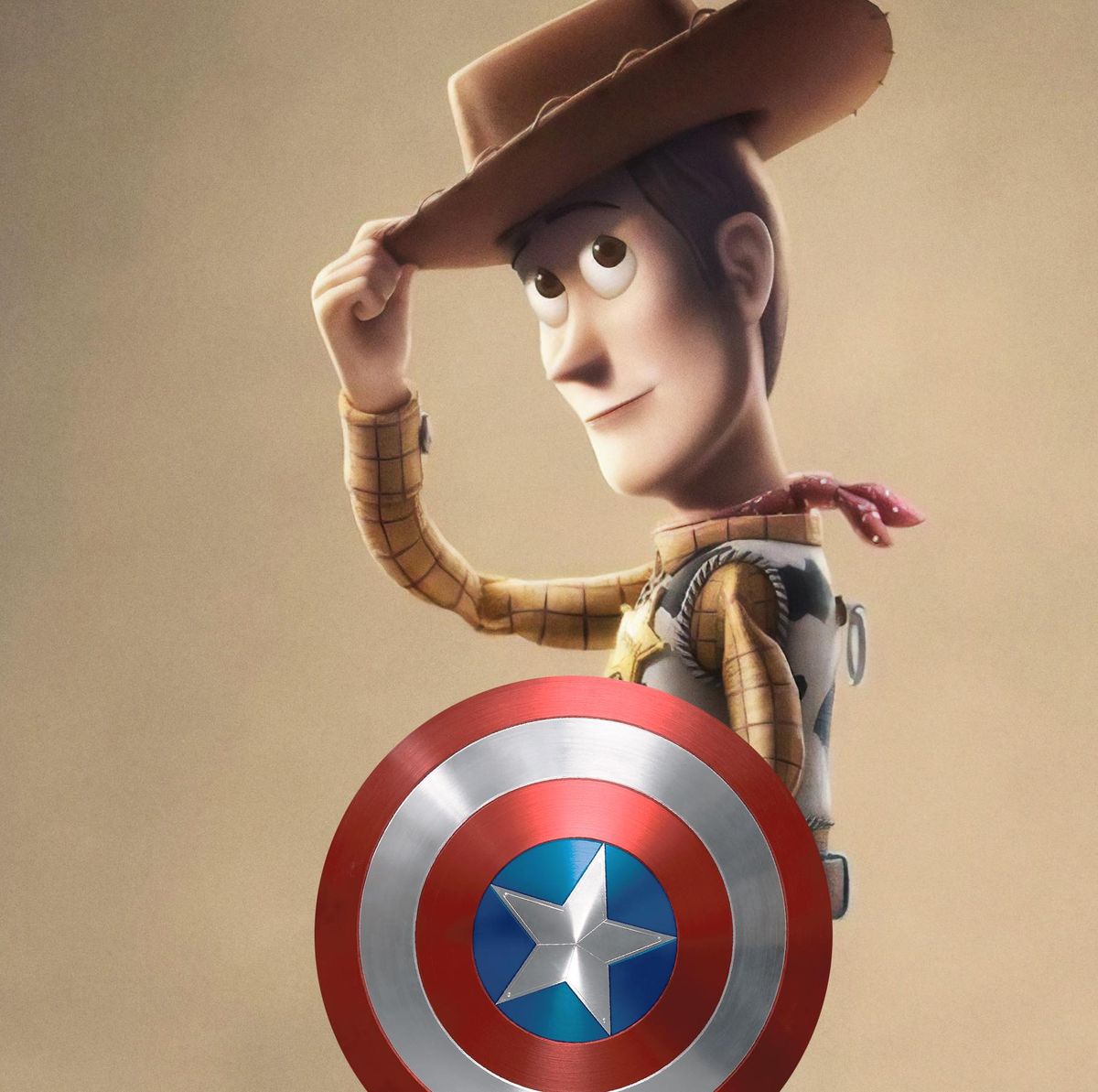 Mucho principal vestido Toy Story 4: Woody es el Capitán América de Pixar