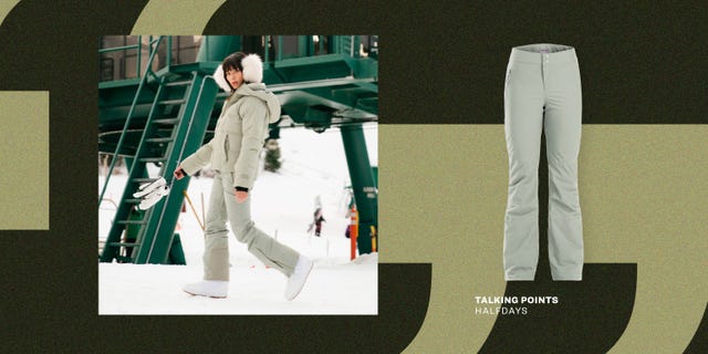 talking points half days woman wearing alessandra pant