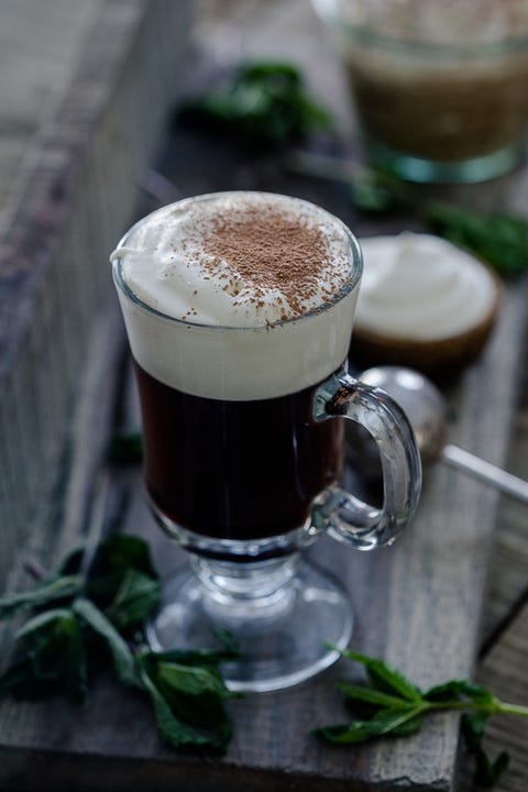 irish coffee traditional drinks recipe cream nutmeg cocktails whiskey nanny classic ready recipes patrick whipped beverages warms sugar minutes brown