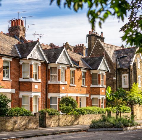 Traditional London terraced houses
