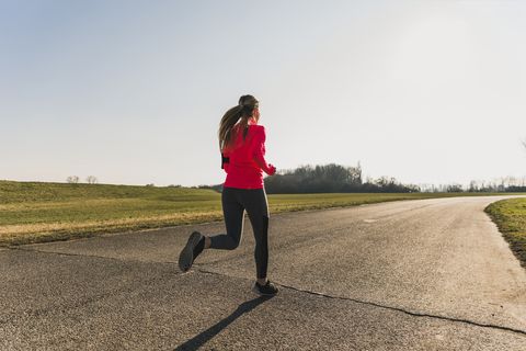 Hardlopen hardloper vrouw training