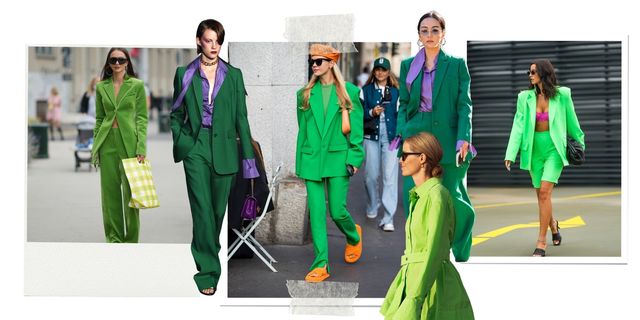traje verde americana pantalones tendencia primavera verano 2022 zara mango viral influencers