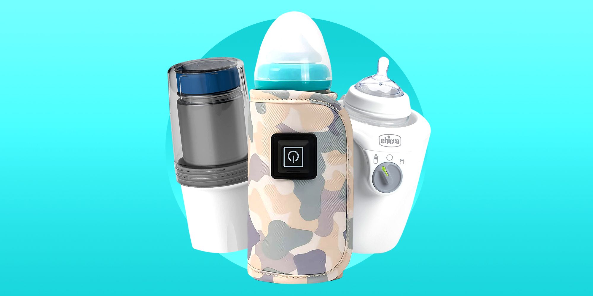 Soapow USB Baby Bottle Warmer Portable Milk Travel Heater Storage Cover Insulation Thermostat Rainbow 