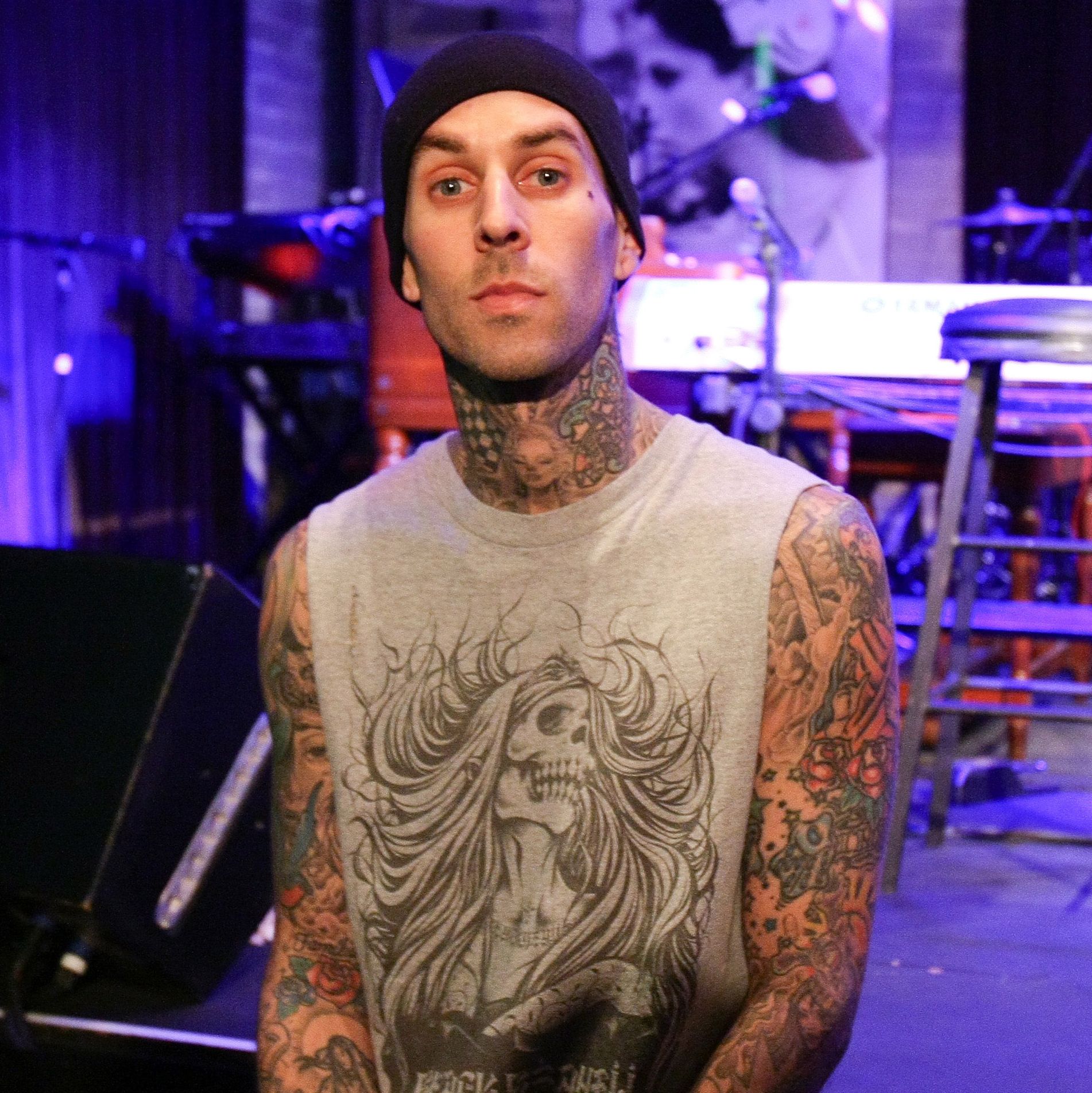A Baby Bottle in Travis Barker's Instagram Story Is Causing Fans to Fully Spiral