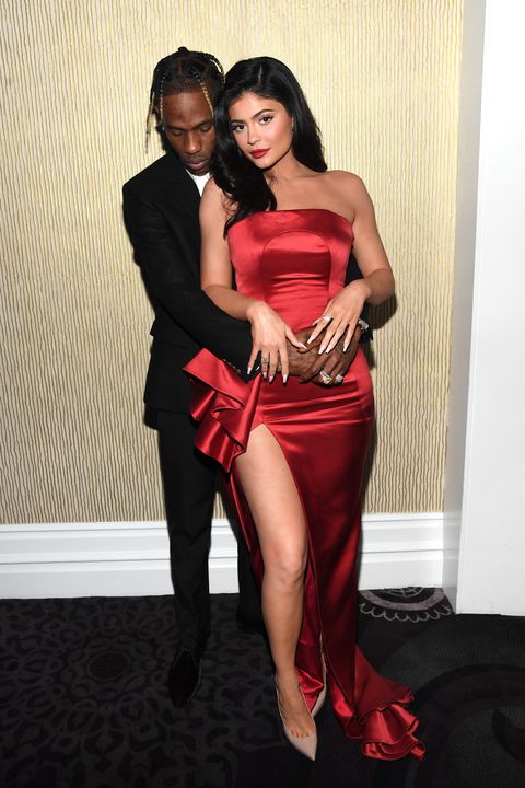 Kylie Jenner And Travis Scott Show Pda On Grammys 2019 Red