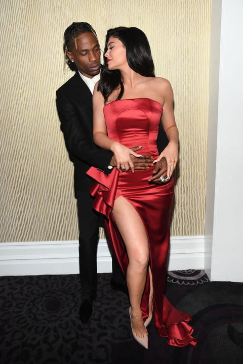 Kylie Jenner Pre-Grammys Gala Dress - Kylie Jenner Wore a Red Dress ...