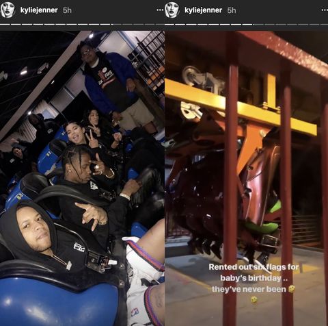 Kylie Jenner Rented Out Six Flags for Travis Scott's Birthday