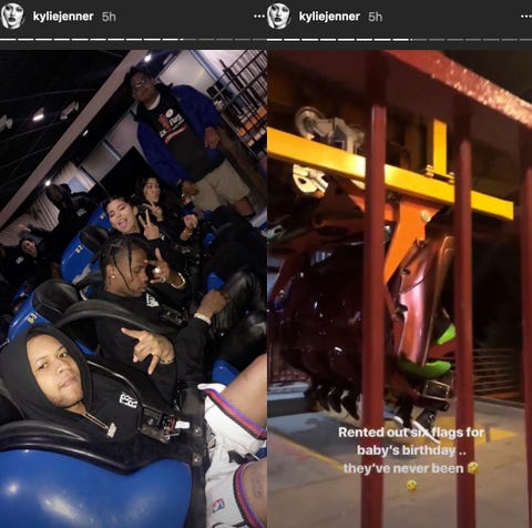 Kylie Jenner Rented Out Six Flags for Travis Scott's Birthday