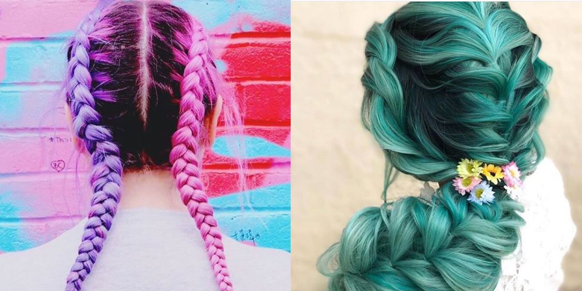 trecce colorate per capelli