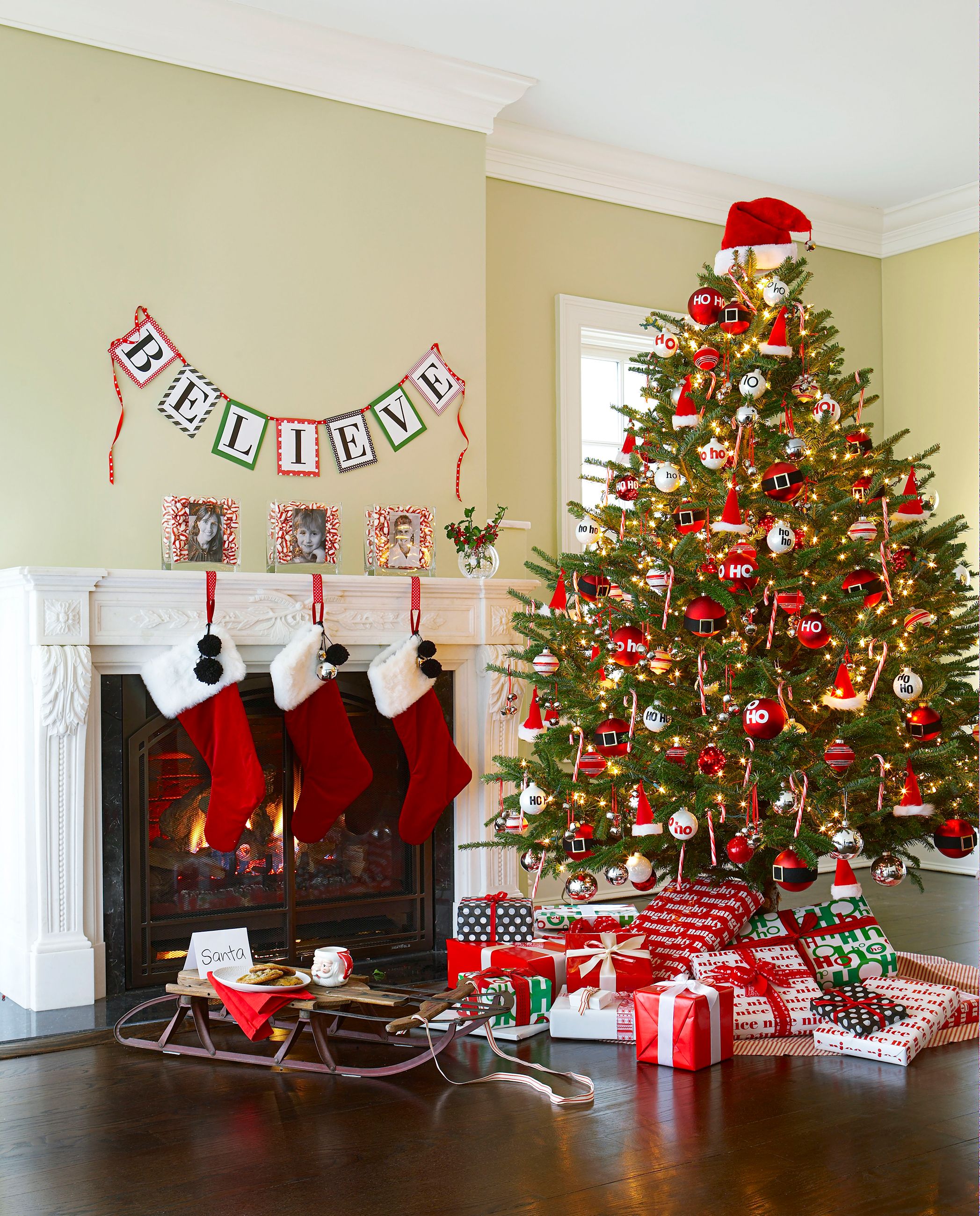 Mini-stockings Crochet in Hogwarts House Colors Holiday Christmas Ornaments & Decor
