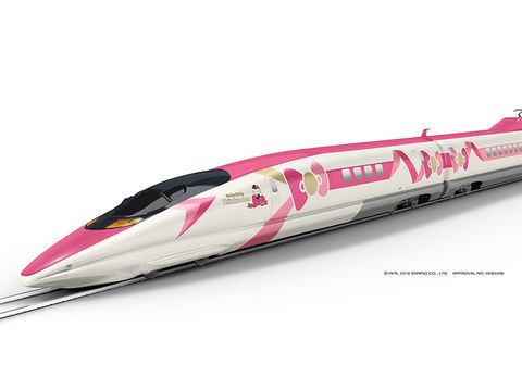 Hello Kitty tiene un tren bala en Japón