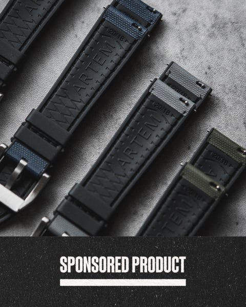 sponsored product artem straps hydro flex watch strap on table