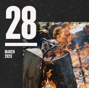 today in gear march 28 2023 flame frame vertical bonfire builder