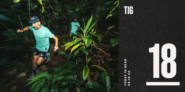 today in gear may 18 2023 men wearing roark ciele gear running through jungle