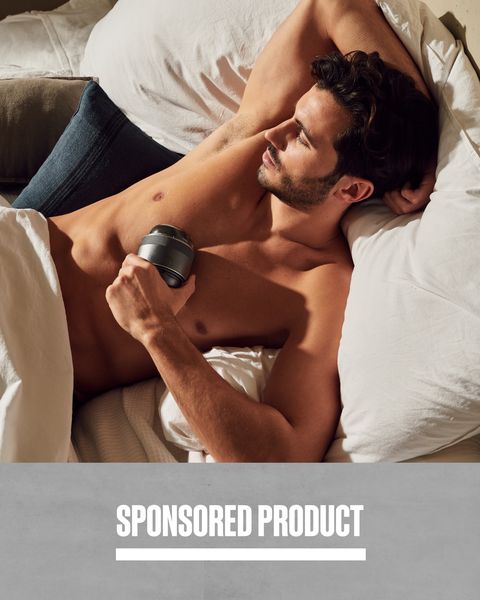 sponsored product man laying in bed holding wowtech arcwave