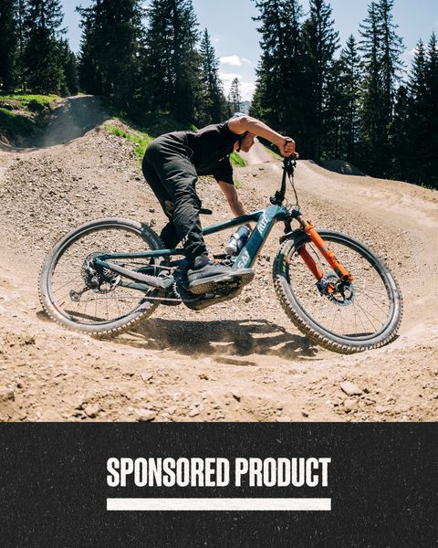 sponsored product man biking wearing fox racing sneakers