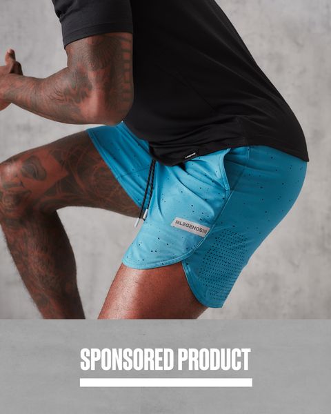 sponsored product man stretching wearing legends the luka short