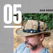 today in gear august 5 2022 man wearing the tactical extreme survival prepper sun hat