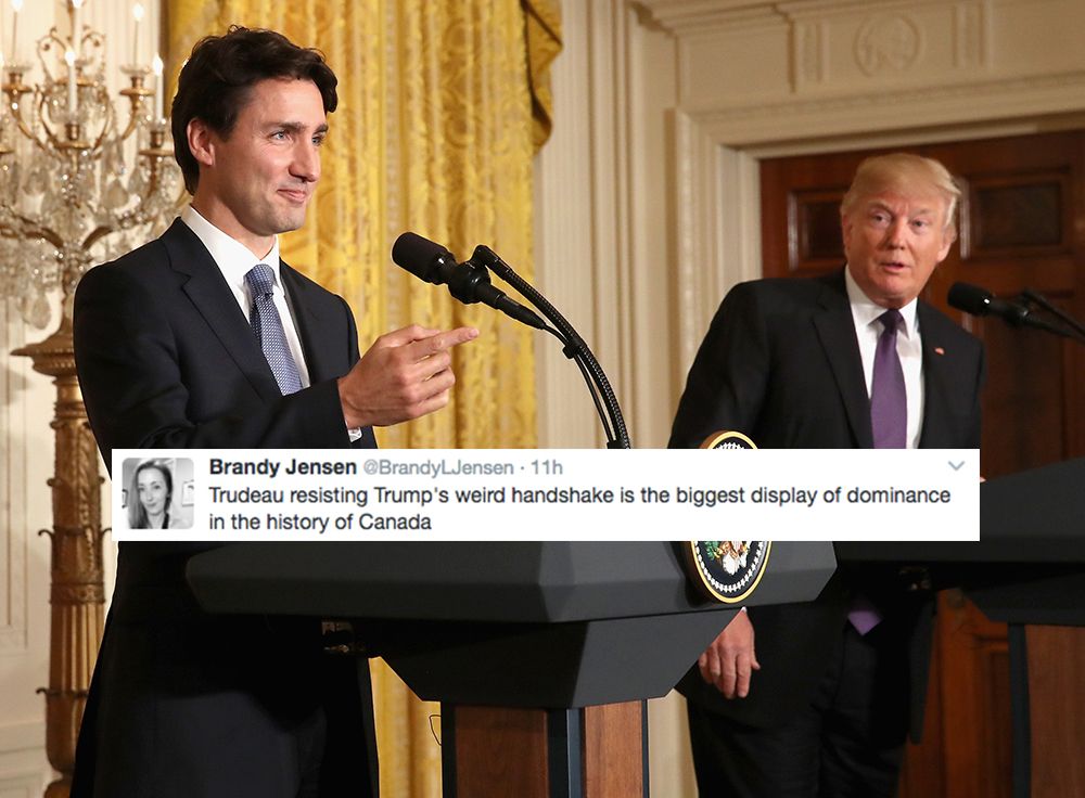 The 15 Funniest Tweets About Trump And Trudeau's Meeting