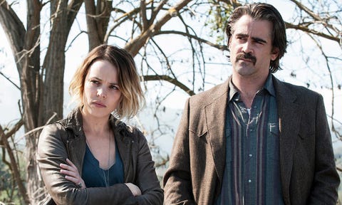 true detective, colin farrell and rachel mcadams