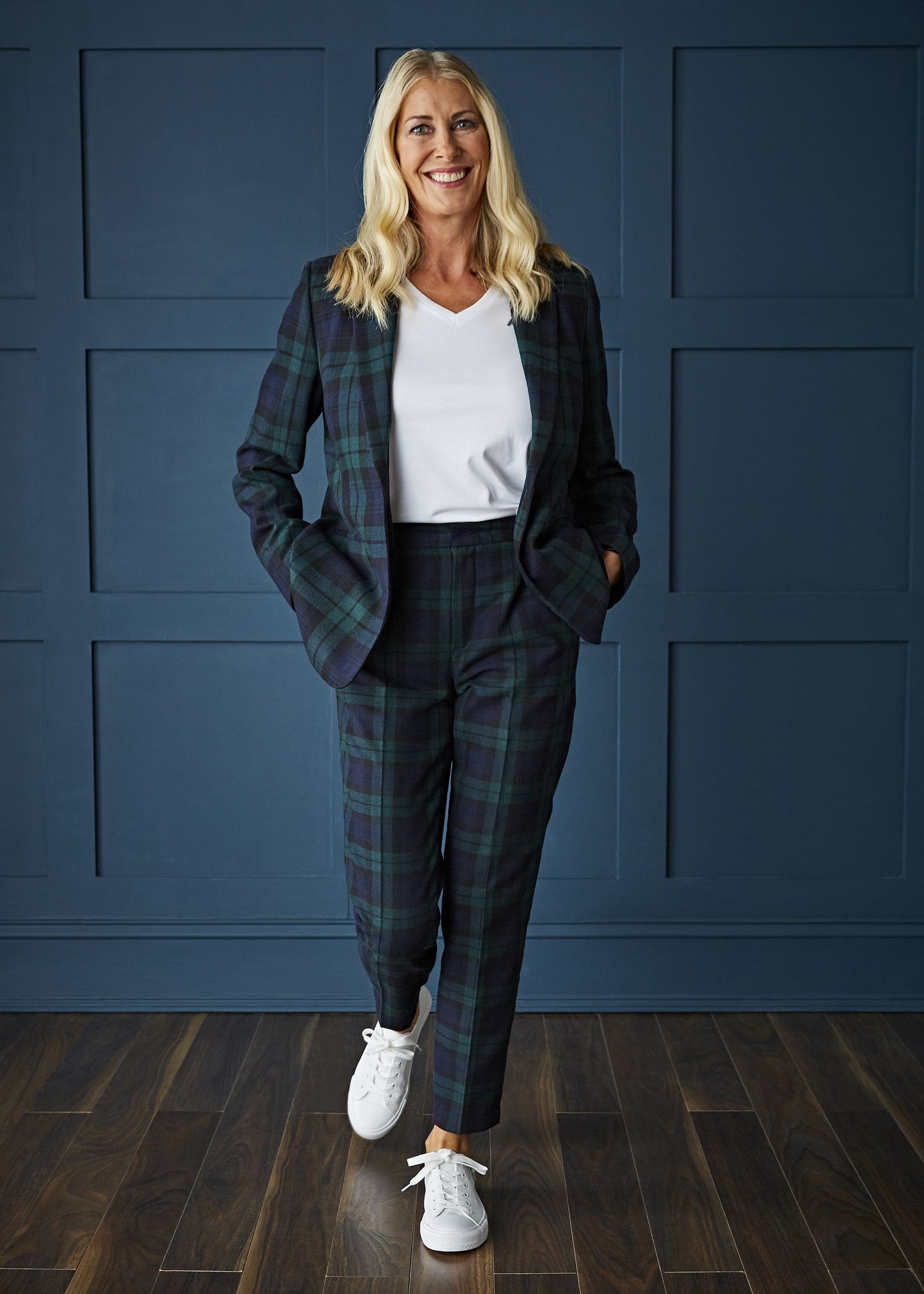 suit and trainers womens
