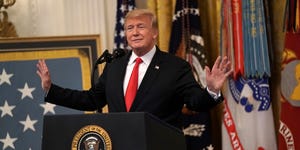 President Trump Attends Congressional Medal Of Honor Society Reception President Trump Attends Congressional Medal Of Honor Society Reception