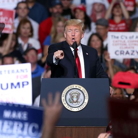 President Trump Holds Rally In Mesa, Arizona
