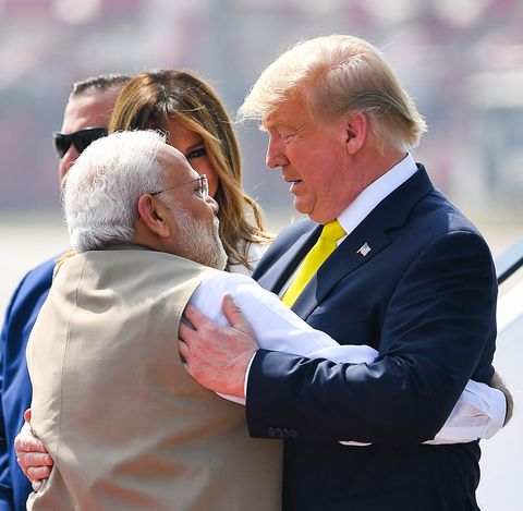 Image result for trump in india