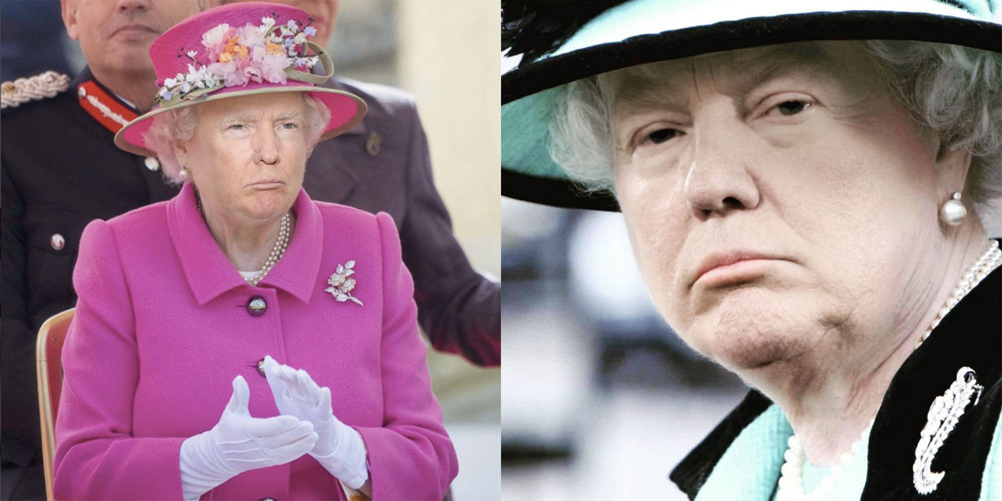 Donald Trumps Face On Queen Elizabeths Body Is A Thing Of Absolute