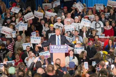 Donald Trump Holds Campaign Rally In Davenport, Iowa