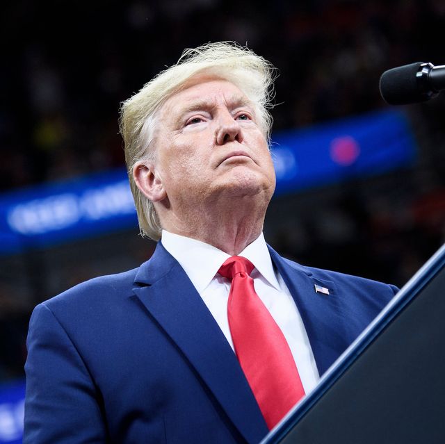 us president donald trump speaks during a "keep america great" rally at the target center in minneapolis, minnesota on october 10, 2019 photo by brendan smialowski  afp photo by brendan smialowskiafp via getty images