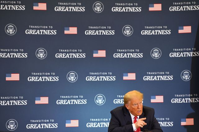 us president donald trump joins a roundtable in support of commercial fishermen, in bangor, maine, on june 5, 2020 photo by nicholas kamm  afp photo by nicholas kammafp via getty images