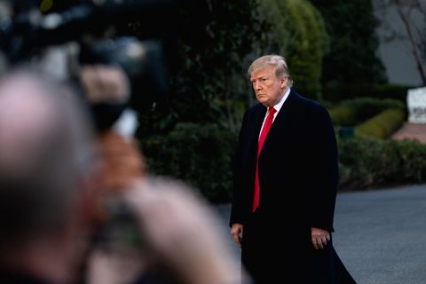 President Trump Returns To White House From Florida After Release Of AG Barr's Letter