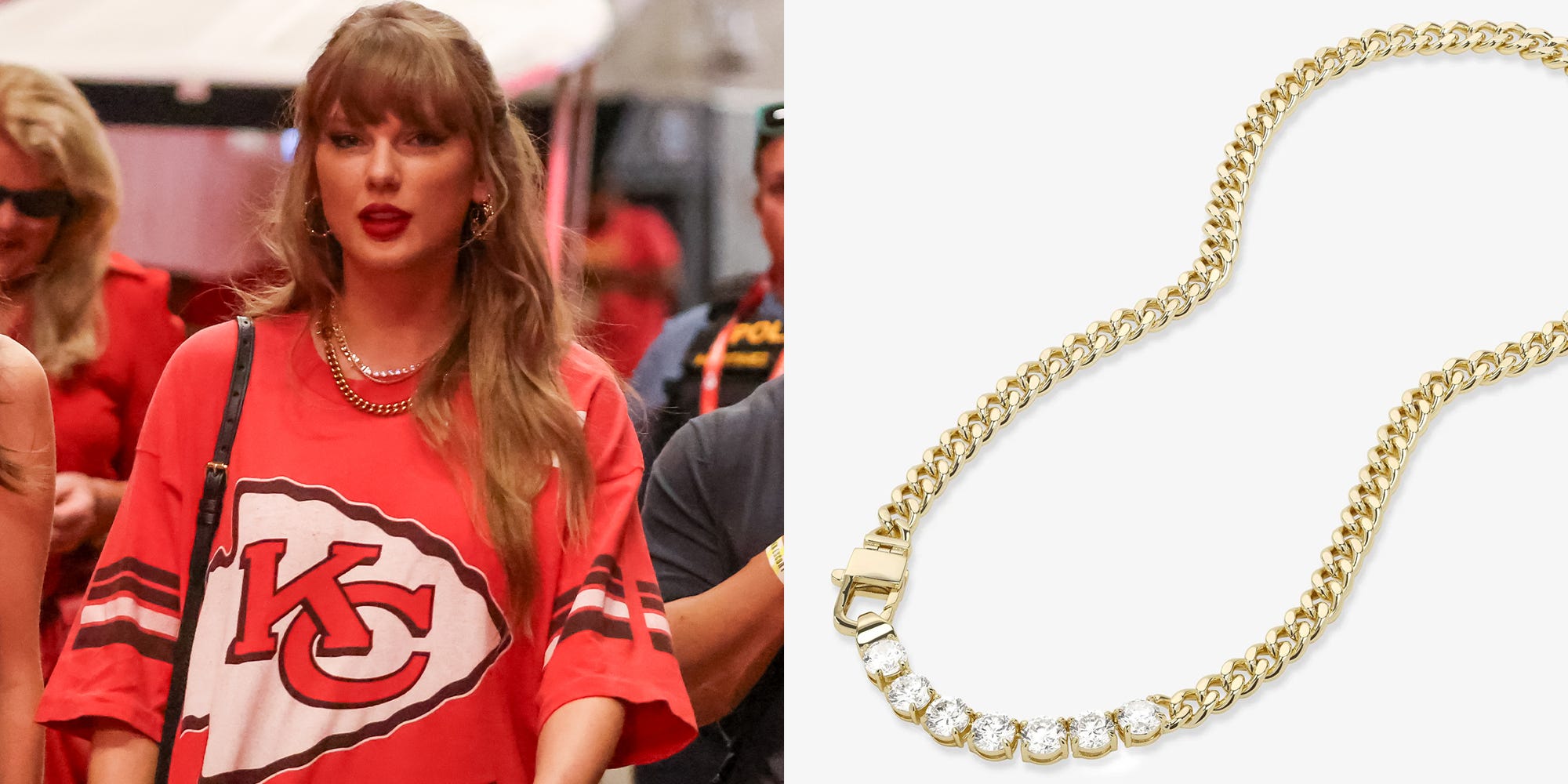 Shop the Exact Chunky Necklace Taylor Swift Wore to the Chiefs Game