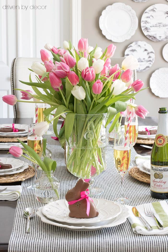 bunny easter table place cards