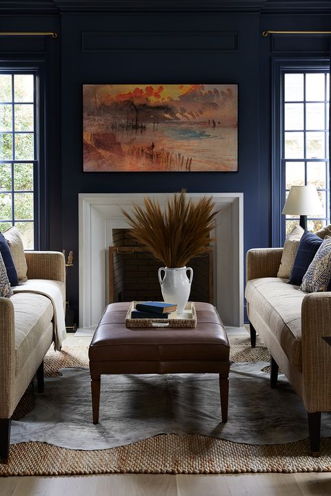 living room paint colors, navy
