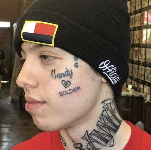 lil xan face tattoos 2018