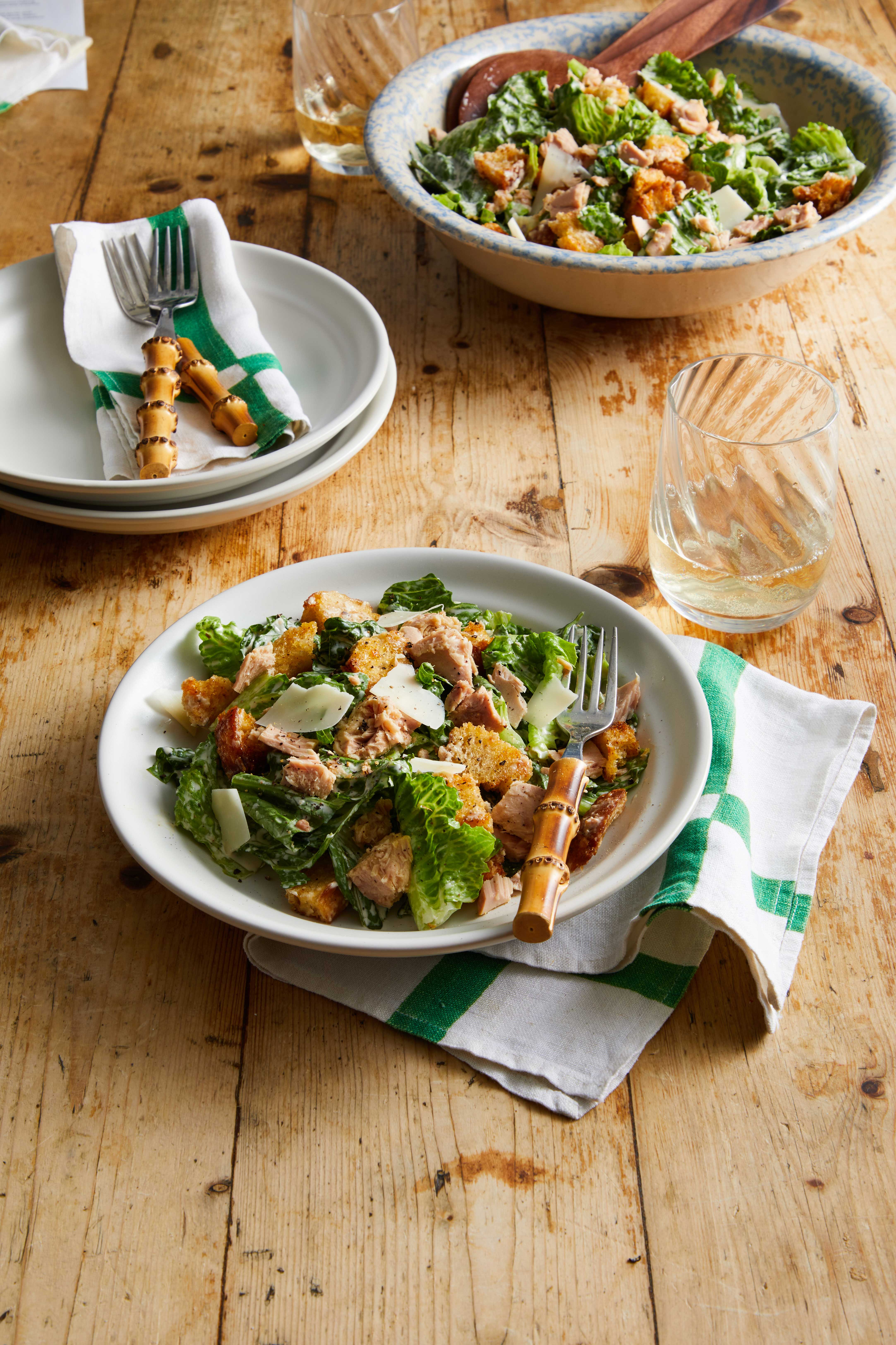 On a Budget? This Tuna Caesar Salad is Easy, Cheap, and Delicious