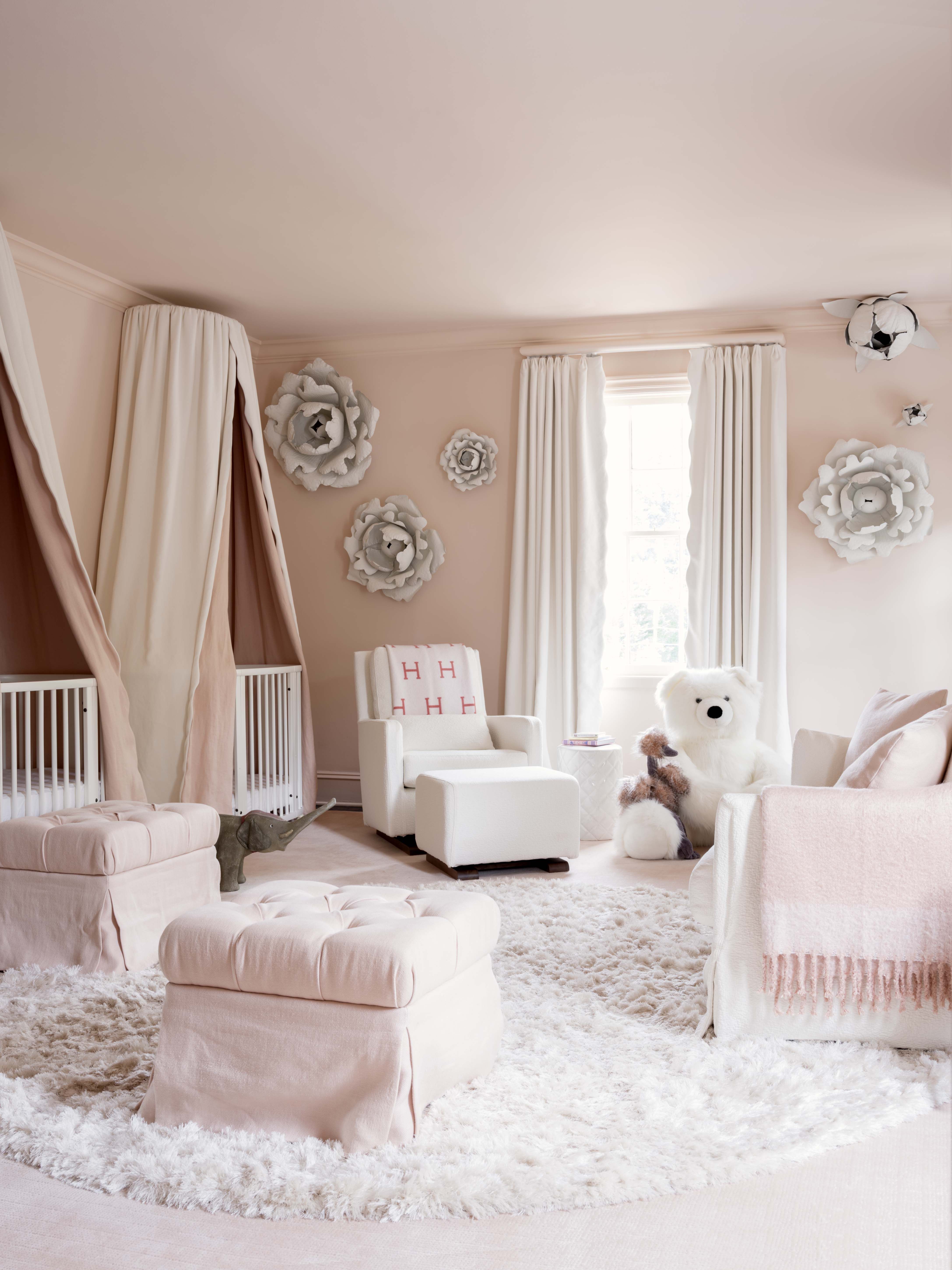 cute light pink bedroom