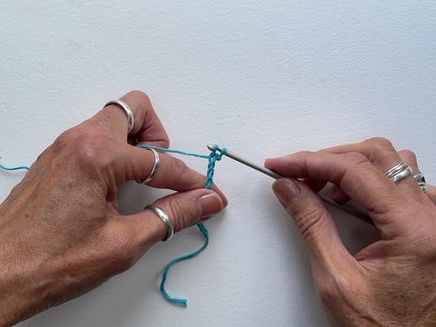 foundation row, how to do tunisian crochet