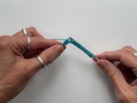 Tunisian crochet stitch count