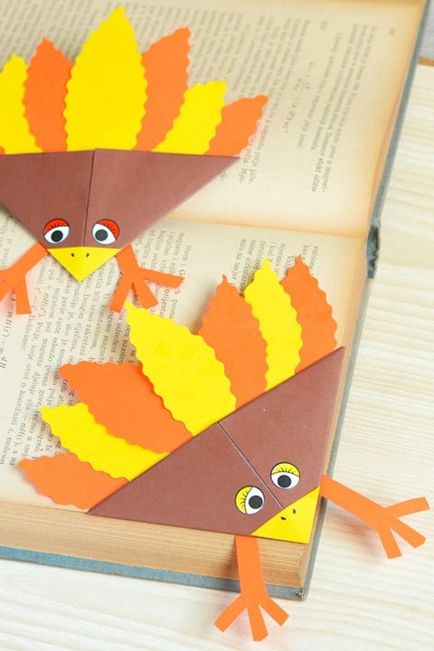 45 Fun Thanksgiving Crafts For Kids Easy Diy Ideas To Make Thanksgiving Crafts Turkey Corner Bookmarks