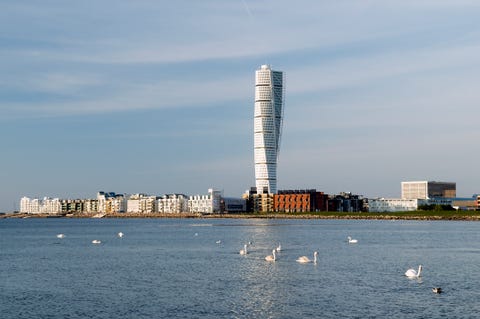 turning torso building and residential district in vastra hamnen